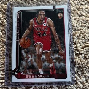 Topps Bulls Card with Red Jersey